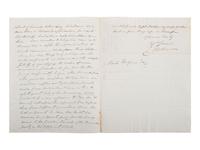 [POLITICS]. JOHNSON, Cave (1793-1866). ALS ("C. Johnson") as Postmaster General. Washington, 1849.