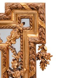 A Pair of Louis XVI Style Gilded Mirrors