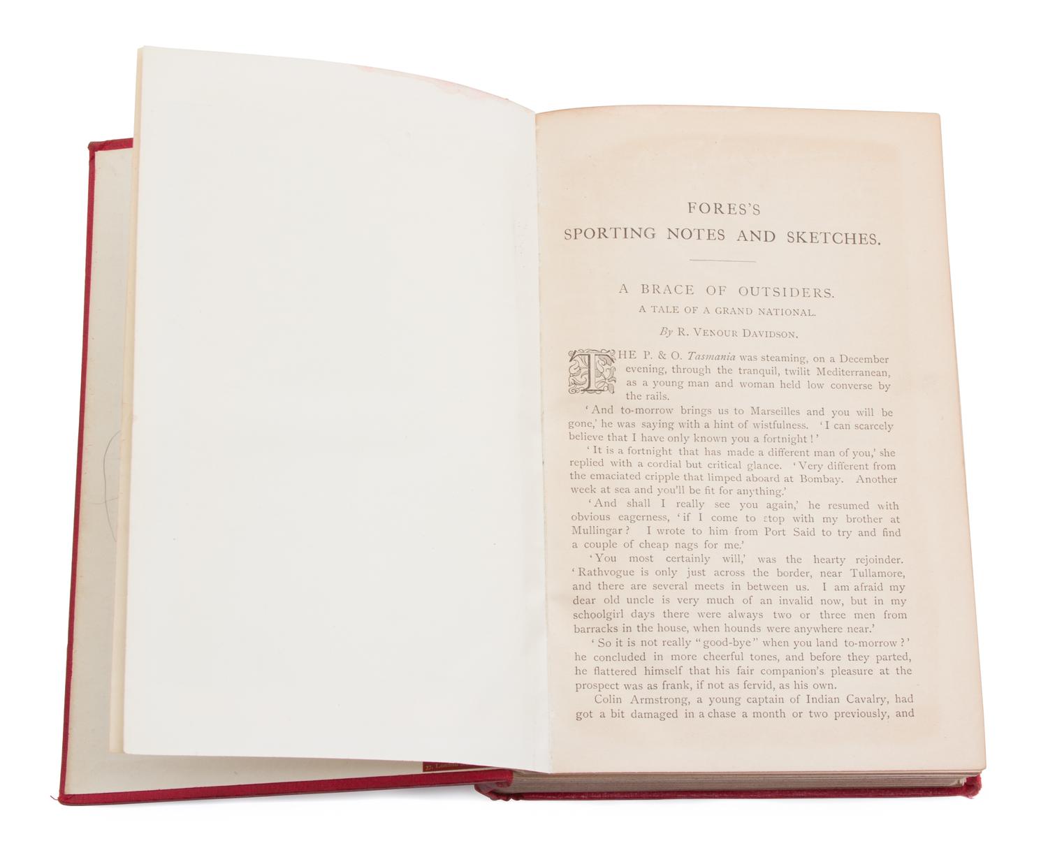 FORES, publisher. Fore's Sporting Notes and Sketches.