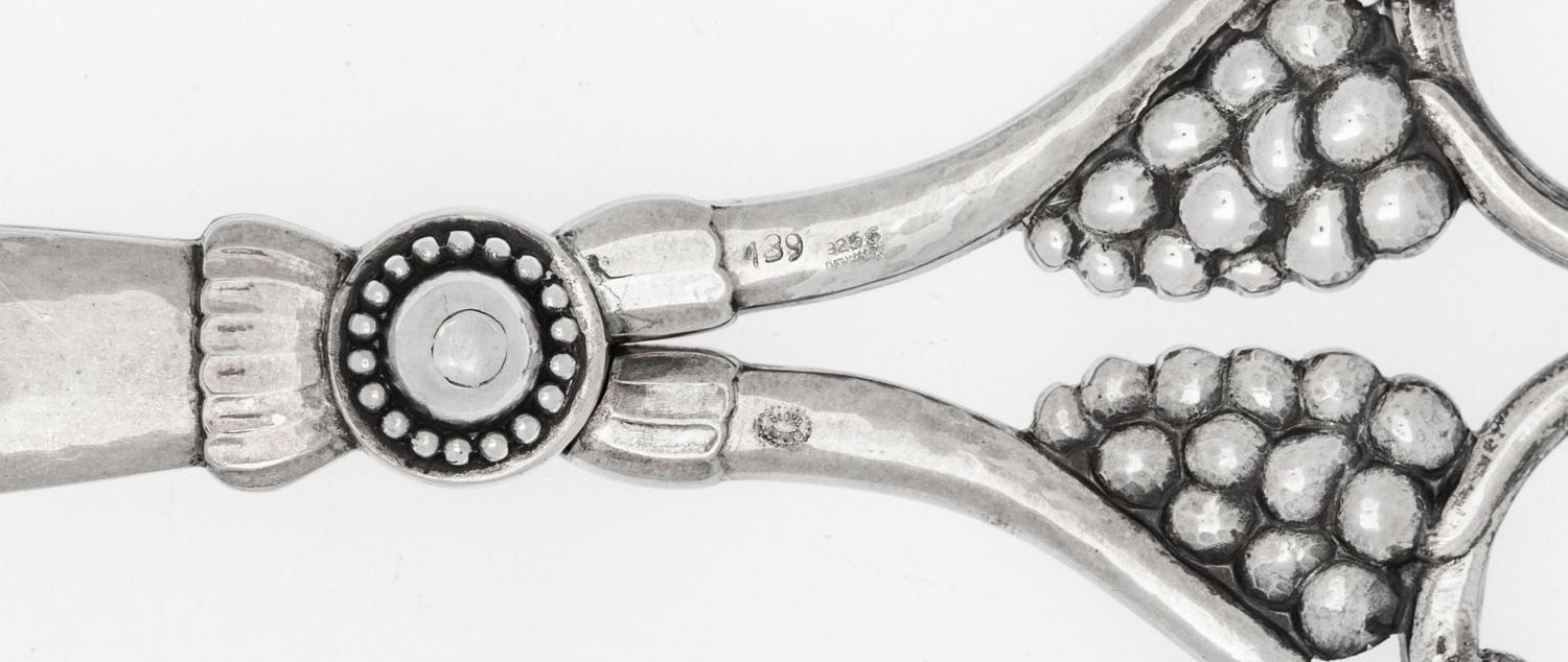 A Georg Jensen Silver Grape Shears