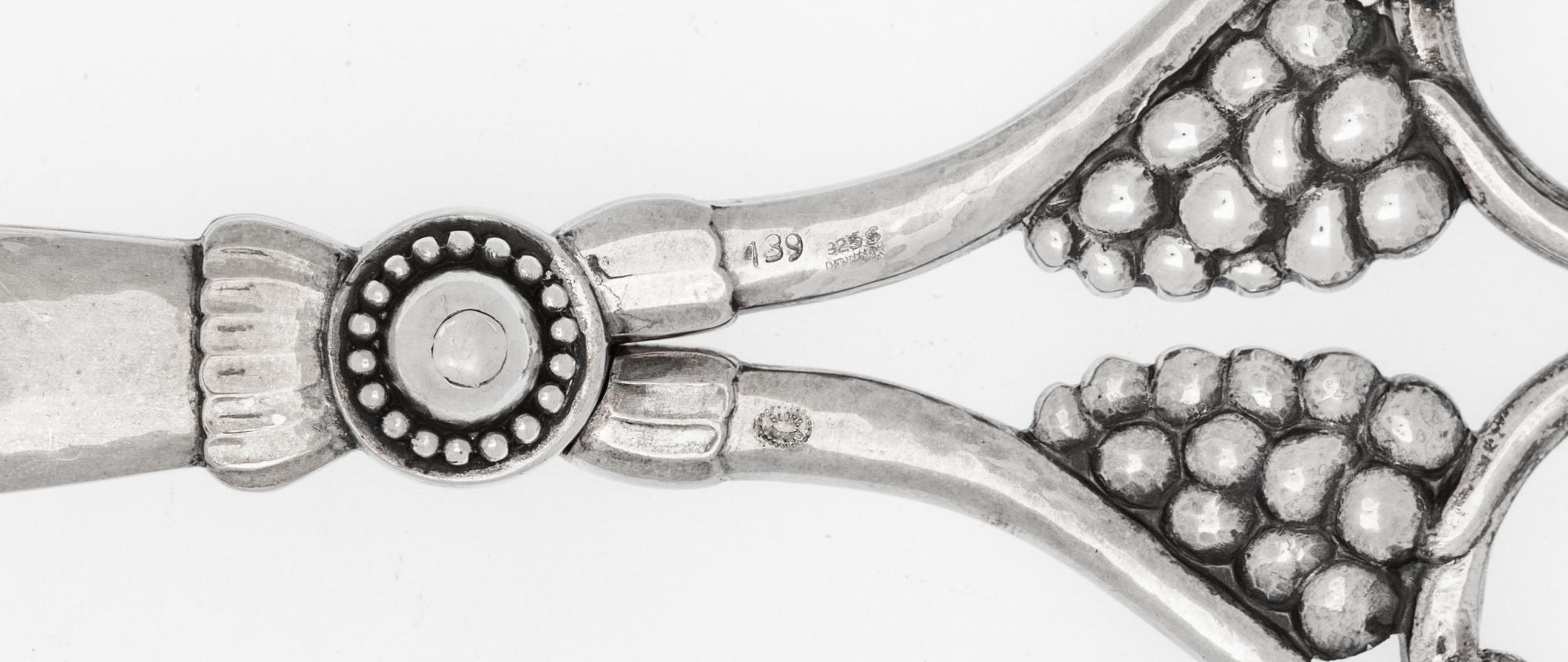 A Georg Jensen Silver Grape Shears