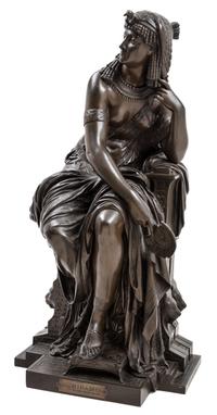 A French Bronze Figure Height 29 inches. — MATHURIN MOREAU (1822-1912)