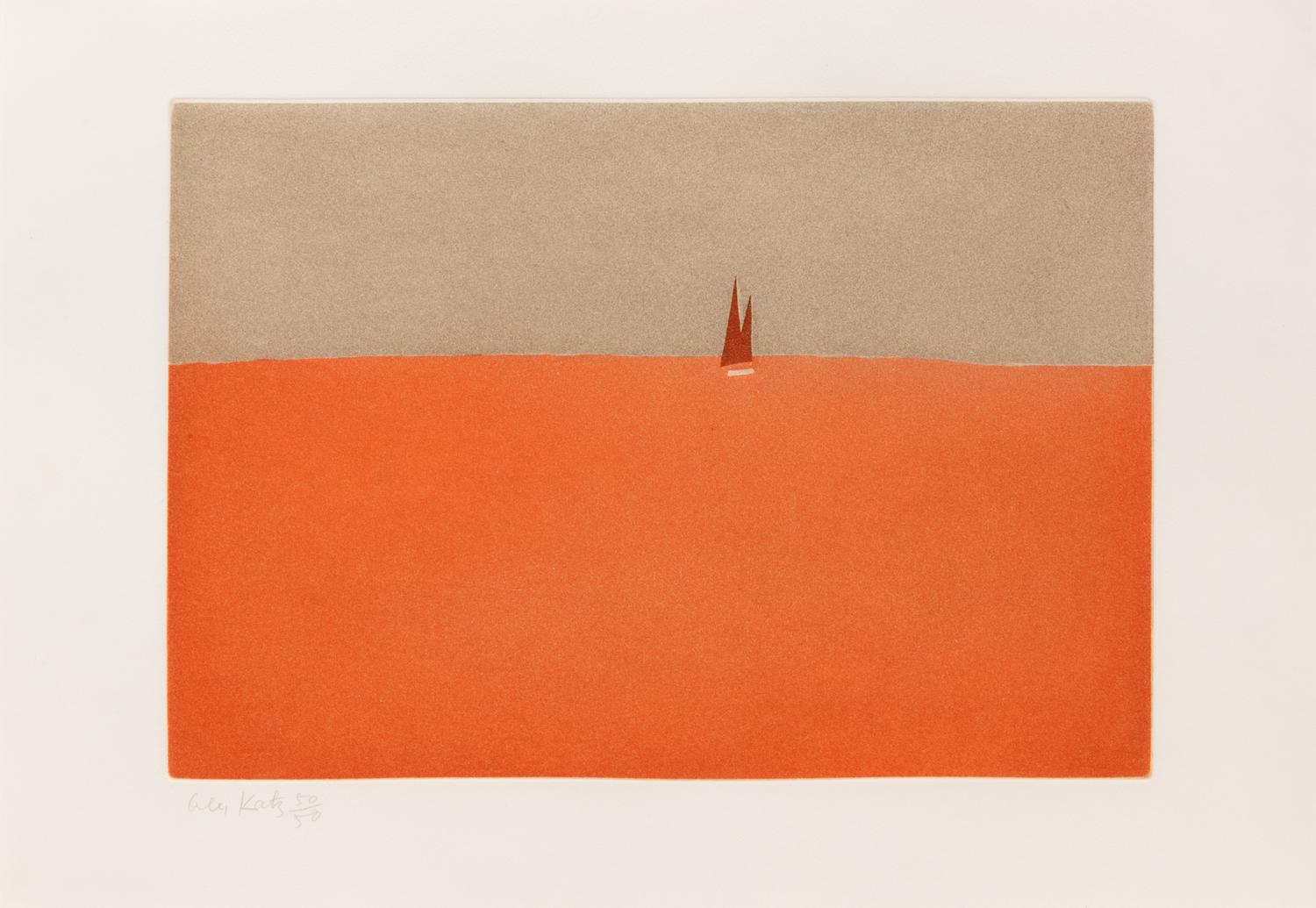 Alex Katz, (American, b. 1927), Red Sails