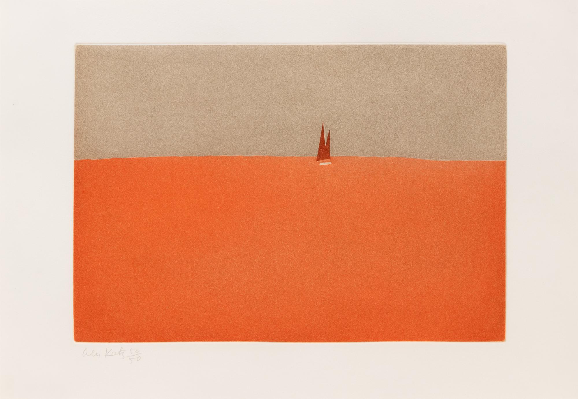 Alex Katz, (American, b. 1927), Red Sails