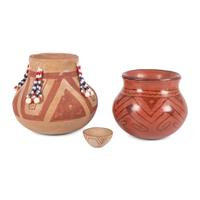 Trio of Maricopa and Mojave Pottery