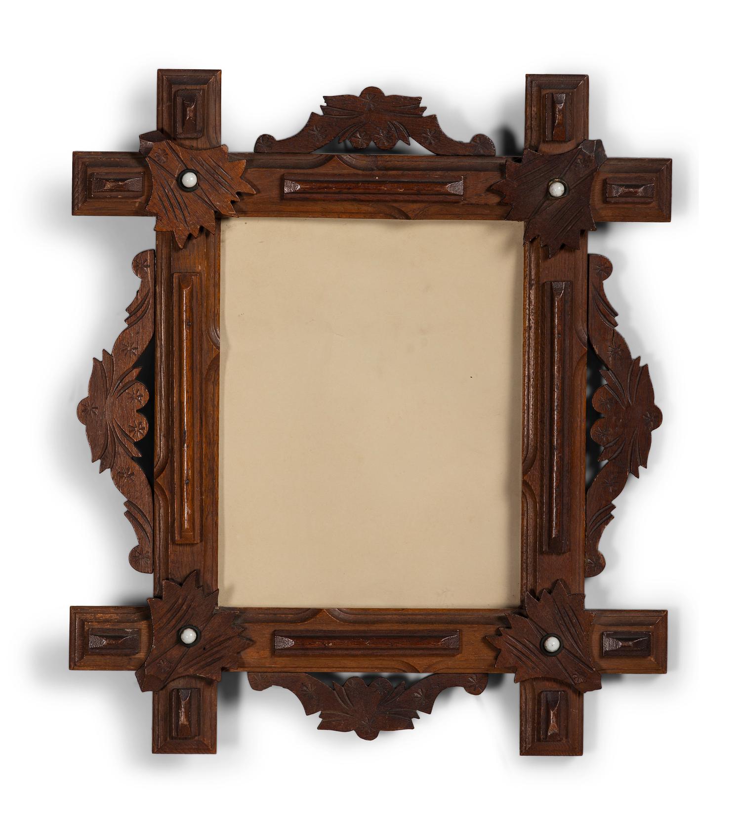 Four Adirondack Style Wood Picture Frames