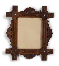 Four Adirondack Style Wood Picture Frames