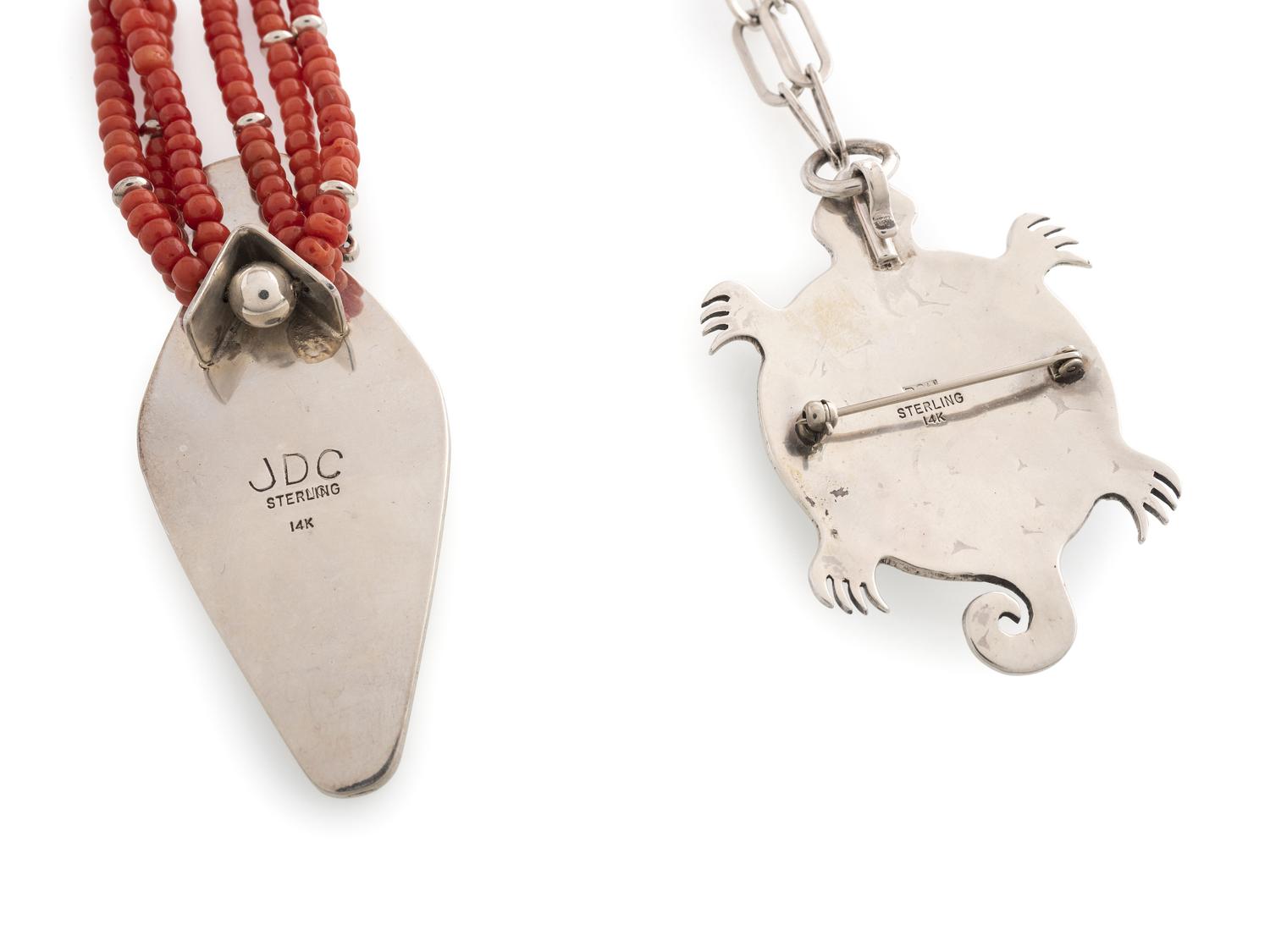 Sterling Silver Pendants, Accented with 14K Gold