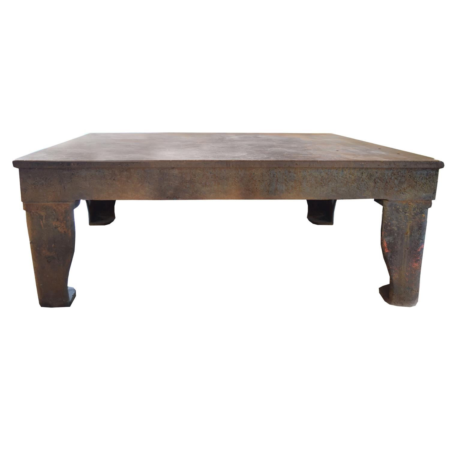 An Industrial Welding Table 73.5" W x 48" D x 31" H — England, Circa 1900