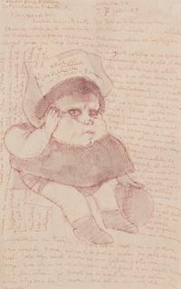 Jose Cuevas, (Mexican, b. 1934), Portrait of the Artists' Daughter