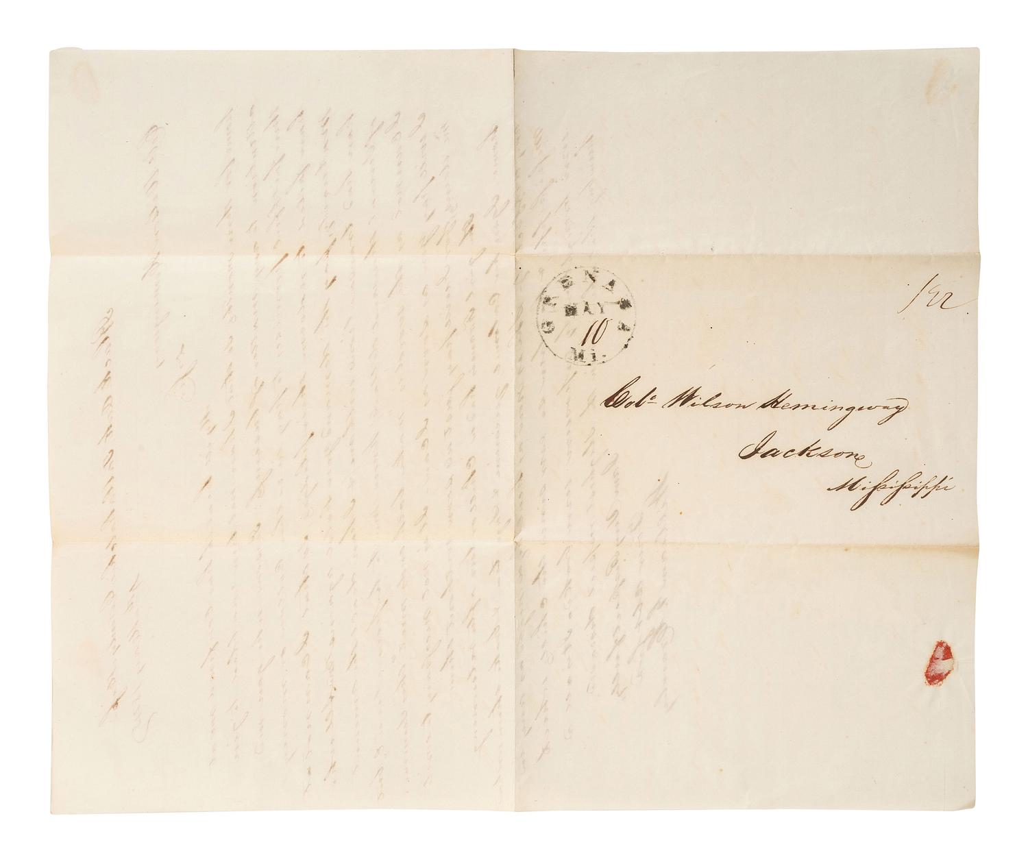 [ENSLAVEMENT & ABOLITION]. A group of six letters associated with enslaved individuals, including a letter related to the Randolph family of Virginia.