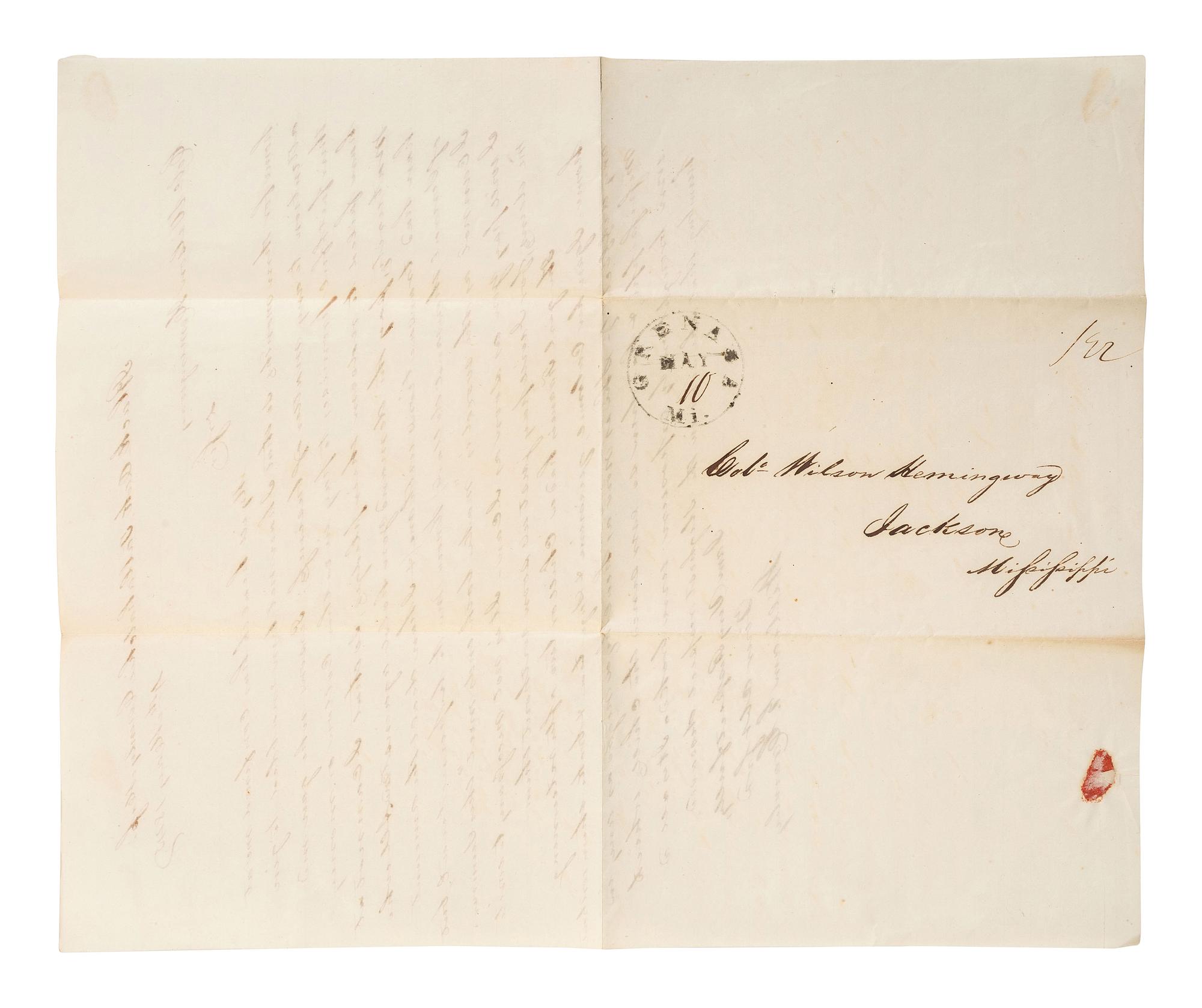 [ENSLAVEMENT & ABOLITION]. A group of six letters associated with enslaved individuals, including a letter related to the Randolph family of Virginia.