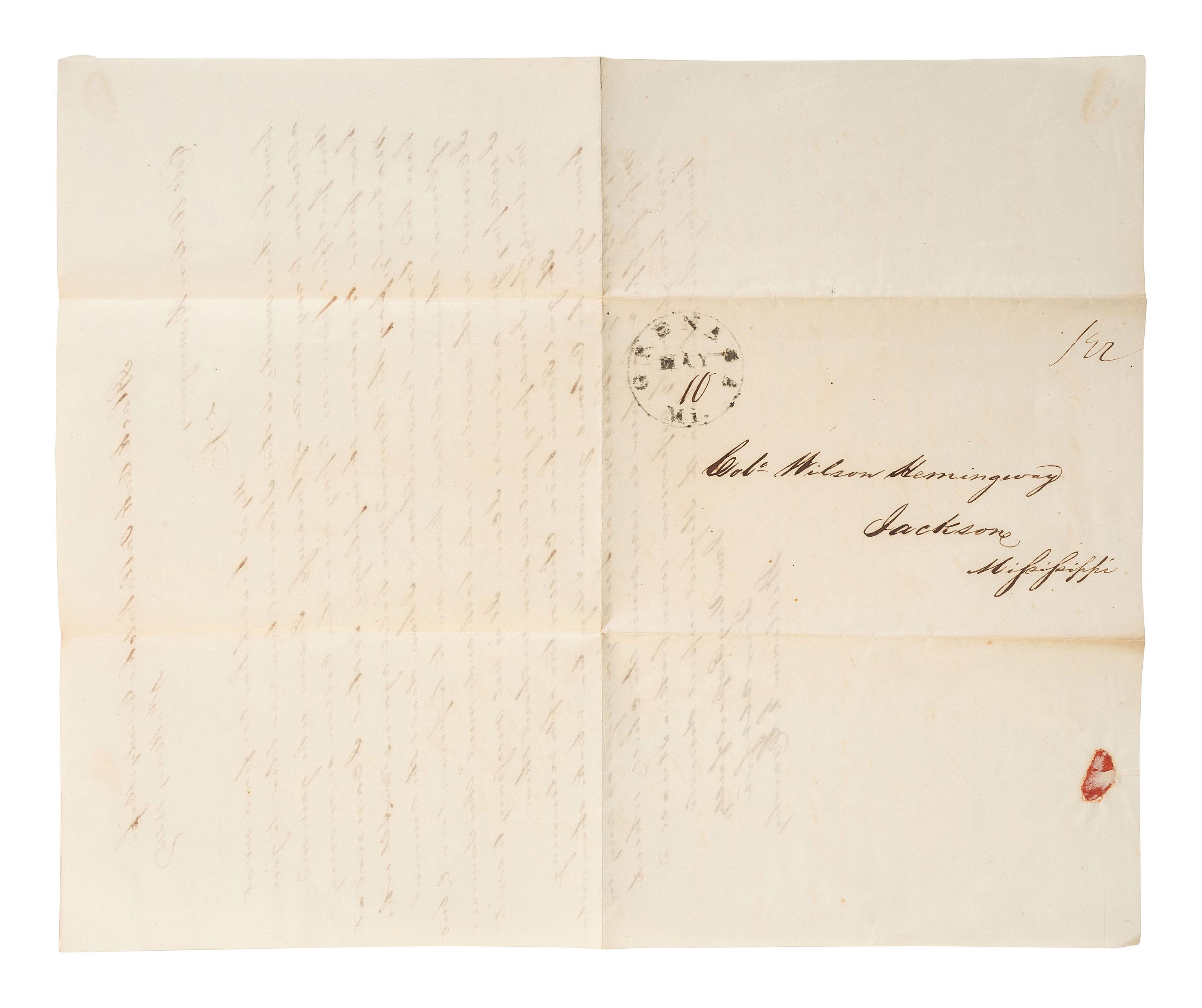 [ENSLAVEMENT & ABOLITION]. A group of six letters associated with enslaved individuals, including a letter related to the Randolph family of Virginia.