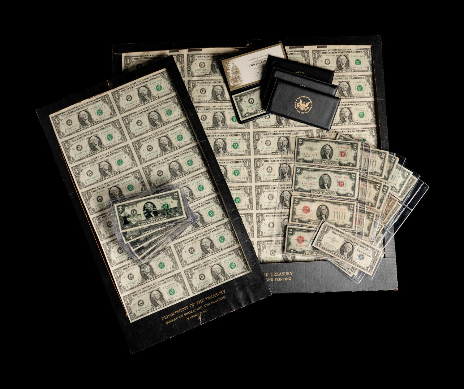 A Collection of U.S. Issued Paper Money