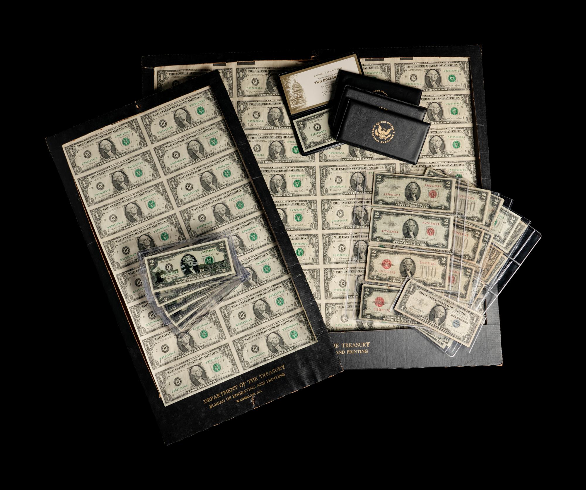 A Collection of U.S. Issued Paper Money