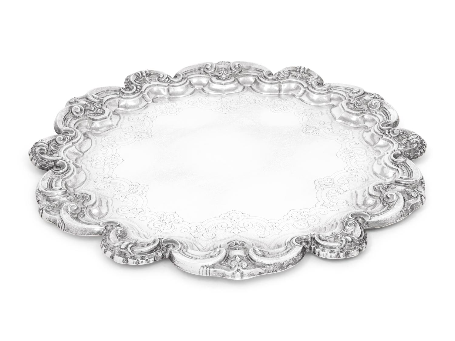 A Portuguese Silver Tray