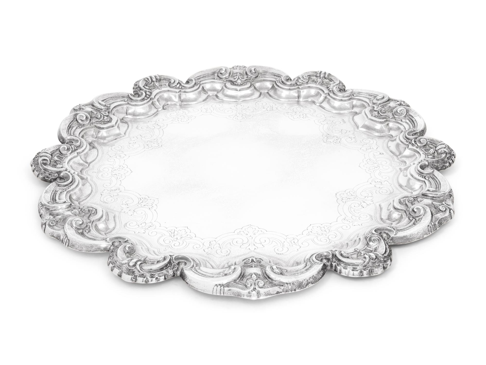 A Portuguese Silver Tray