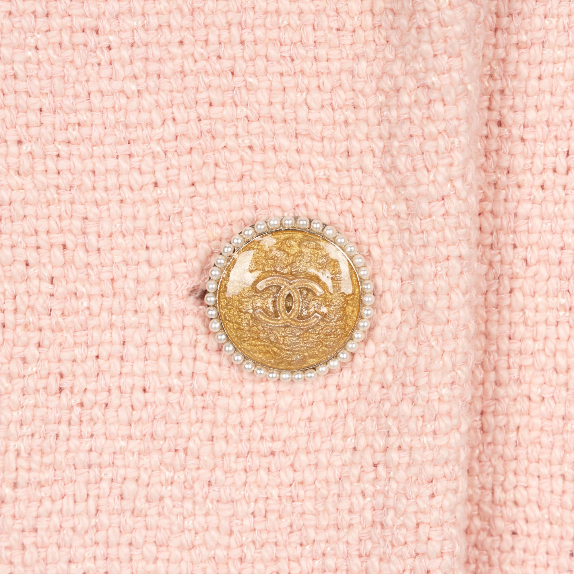 Chanel, Pink Cotton Tweed Jacket