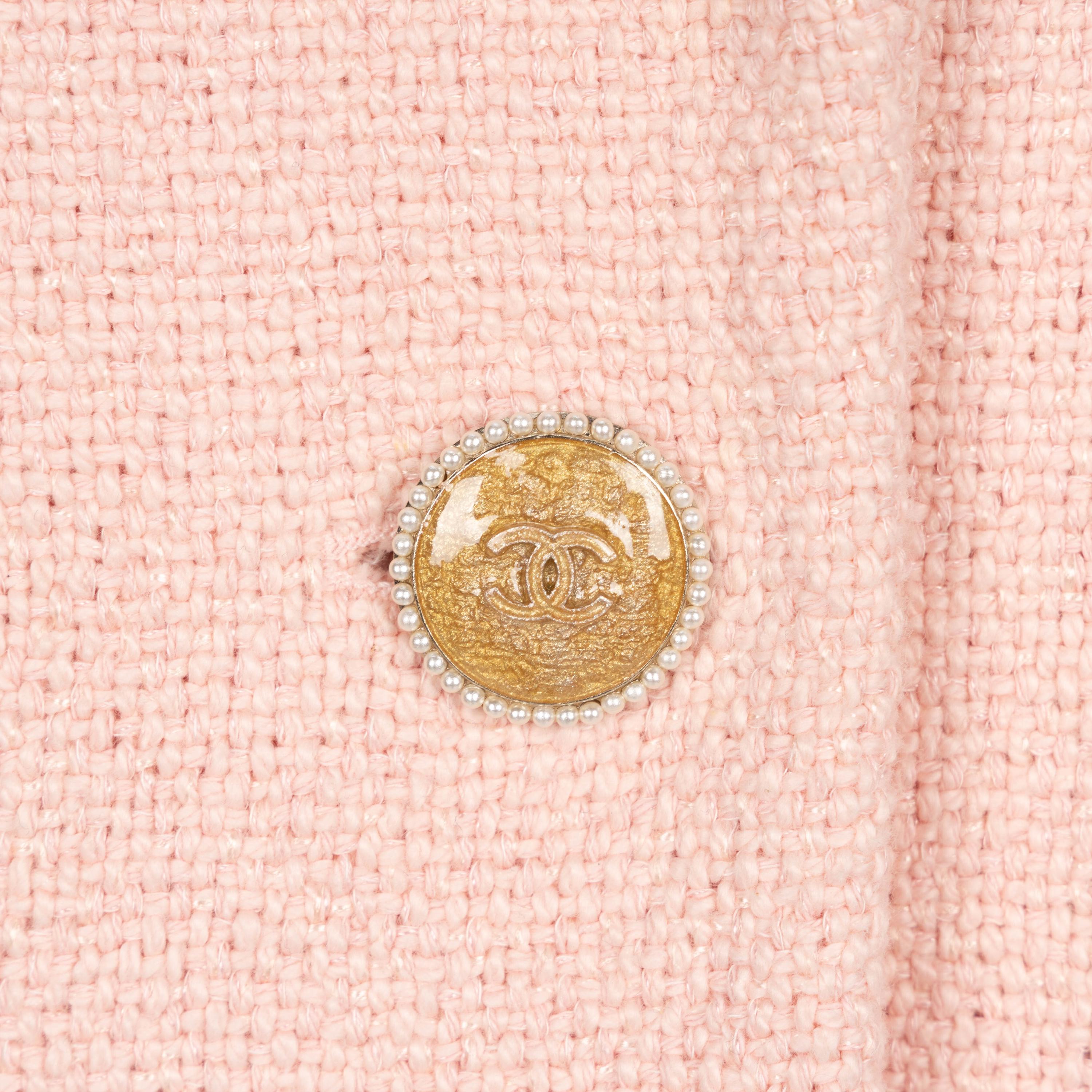 Chanel, Pink Cotton Tweed Jacket