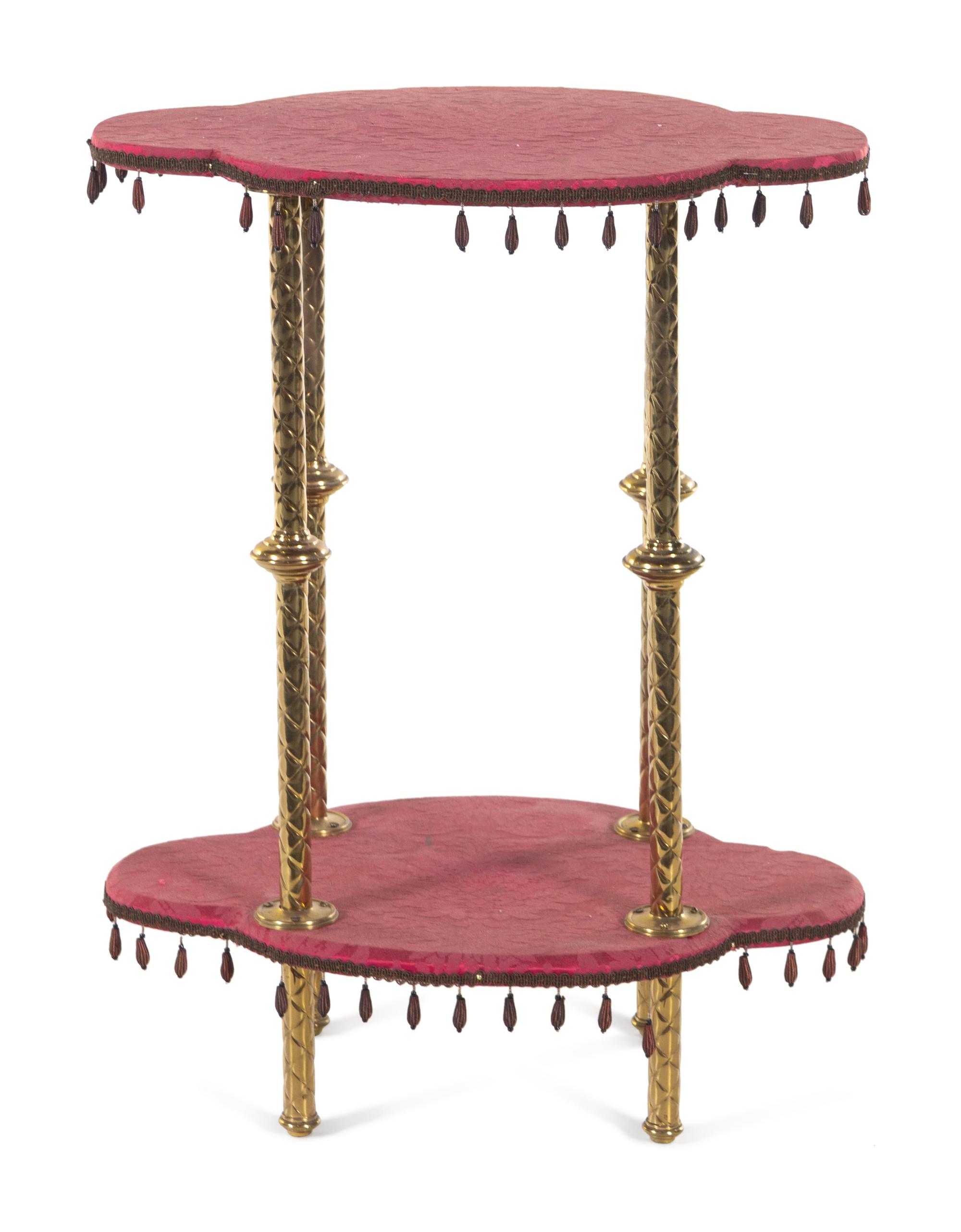 A Victorian Gilt Metal Stand and Jardinière