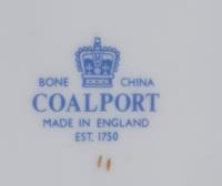 A Pair of Coalport Porcelain Cornucopia, Height of first 6 5/8 inches.