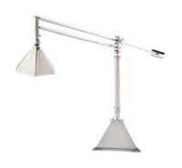 A Contemporary Chromed Metal Counter-Balance Desk Lamp