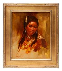 Pair of Indian Portraits