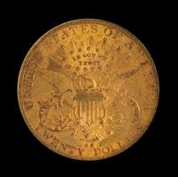A United States 1885-CC Liberty Head $20 Gold Coin