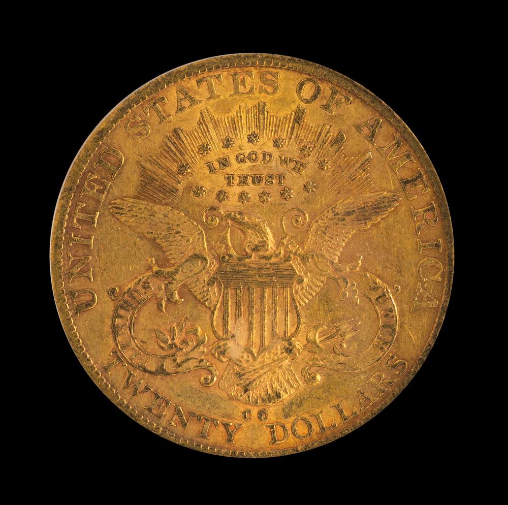 A United States 1885-CC Liberty Head $20 Gold Coin