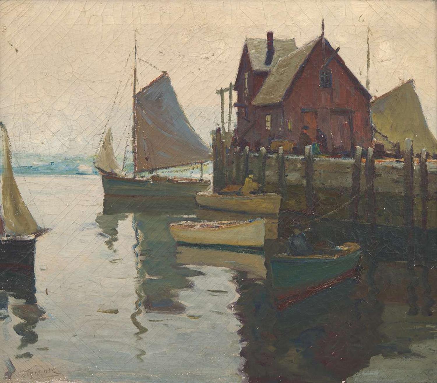 Anthony Thieme (American, 1888-1954) - Rockport Harbor