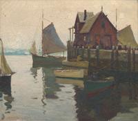 Anthony Thieme (American, 1888-1954) - Rockport Harbor