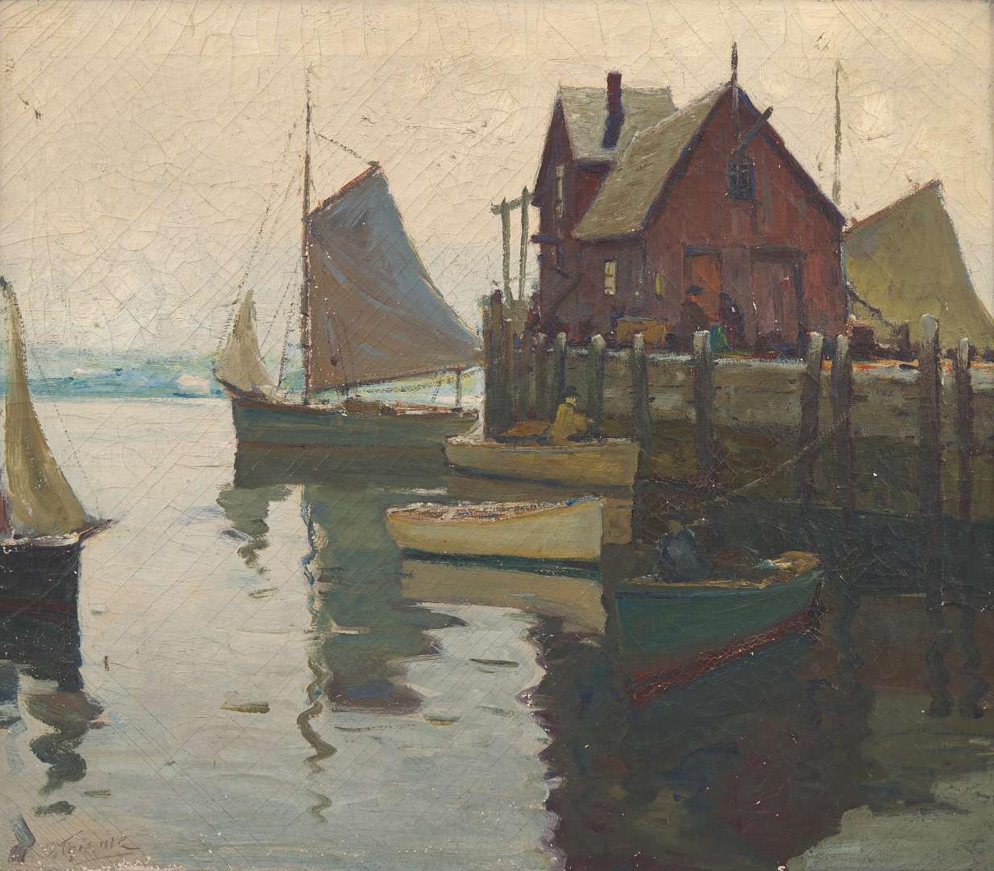 Anthony Thieme (American, 1888-1954) - Rockport Harbor
