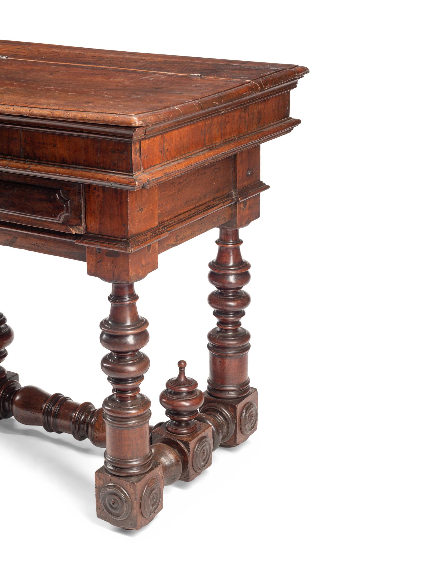 A Spanish Baroque Walnut Bureau