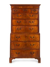 A George III Mahogany Chest on Chest