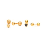 CARTIER, TWO PAIRS OF YELLOW GOLD CUFFLINKS