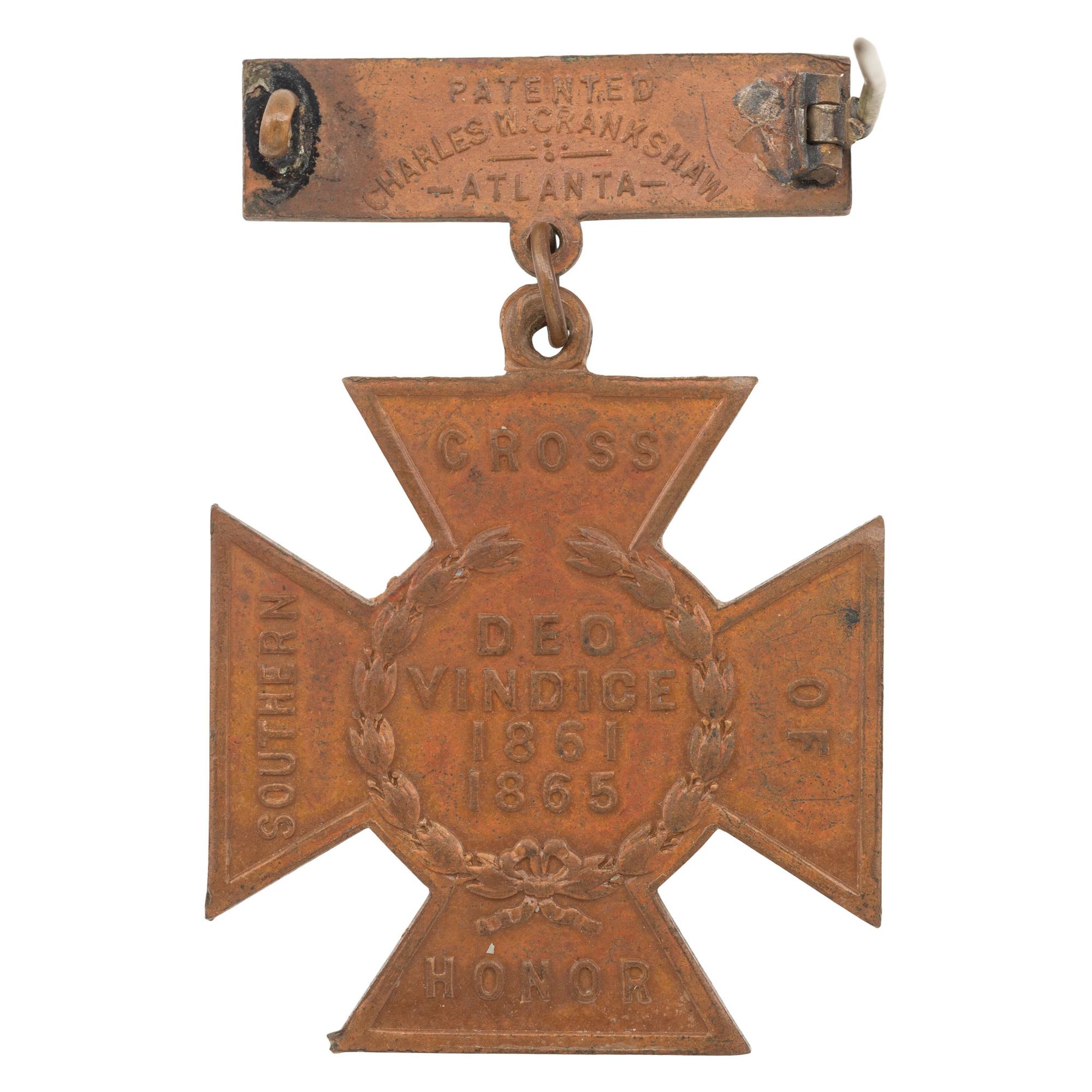 Southern Cross of Honor Patented by Charles Crankshaw of Atlanta