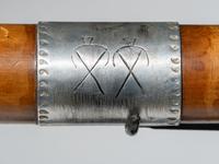Eastern Plains Pipe Stem, with German Silver Decorations