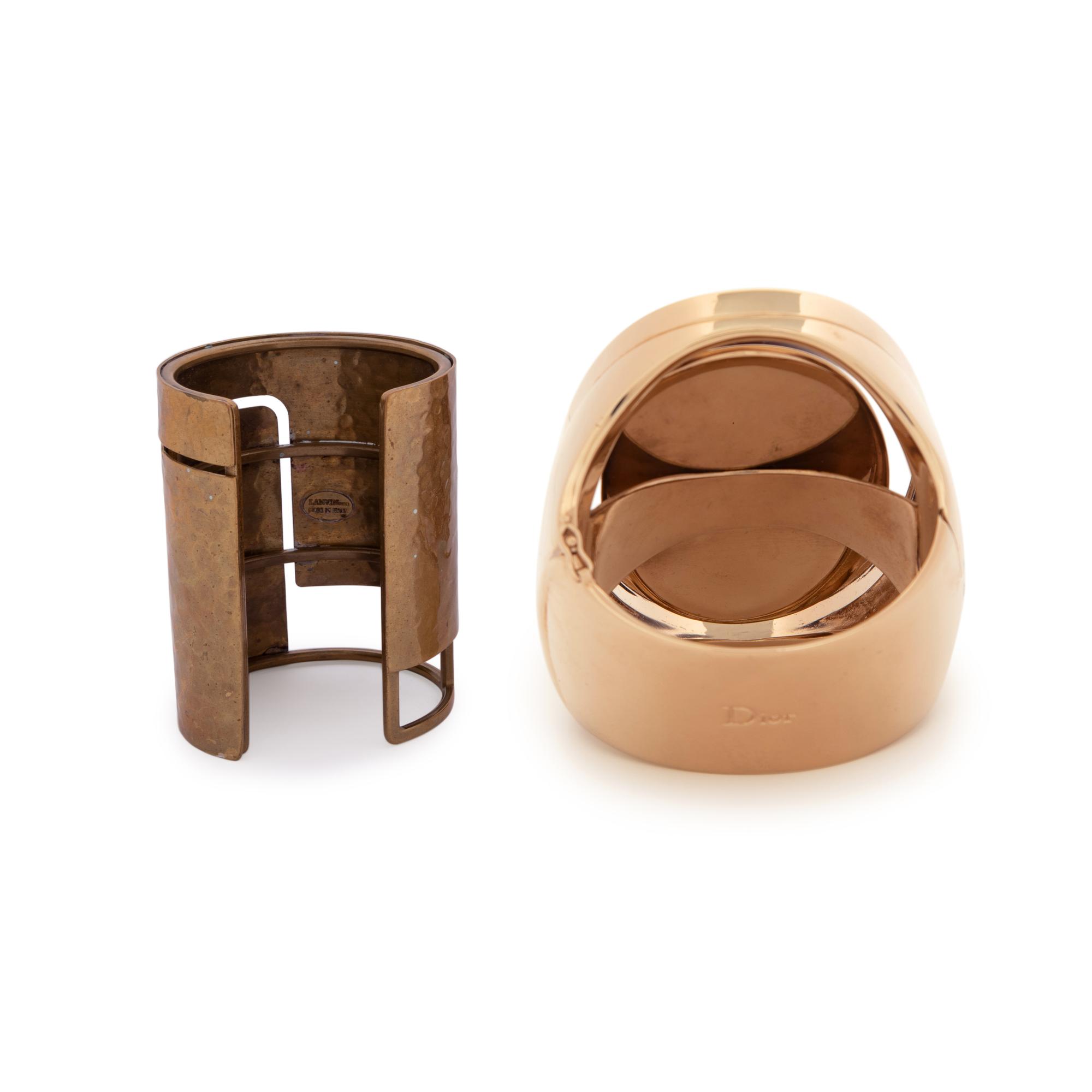 Two Bracelets: One Dior, One Lanvin