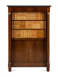A Charles X Mahogany and Gilt-Metal Mounted Slate-Top Secrétaire à Abattant