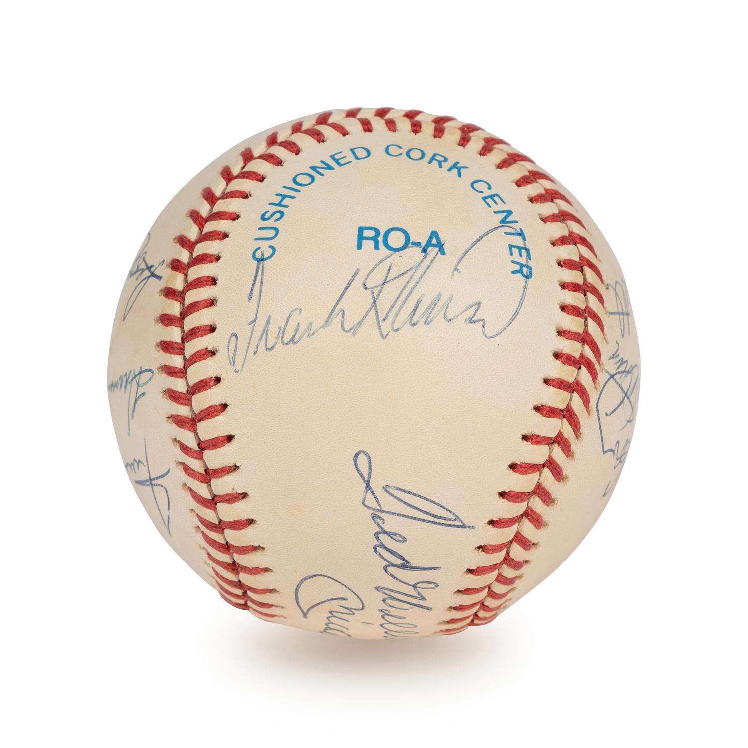A Vintage 500 Home Run Club Signed Autograph Baseball - 11 Signatures (Beckett Authentication Services Letter),