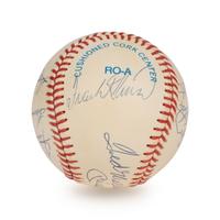 A Vintage 500 Home Run Club Signed Autograph Baseball - 11 Signatures (Beckett Authentication Services Letter),