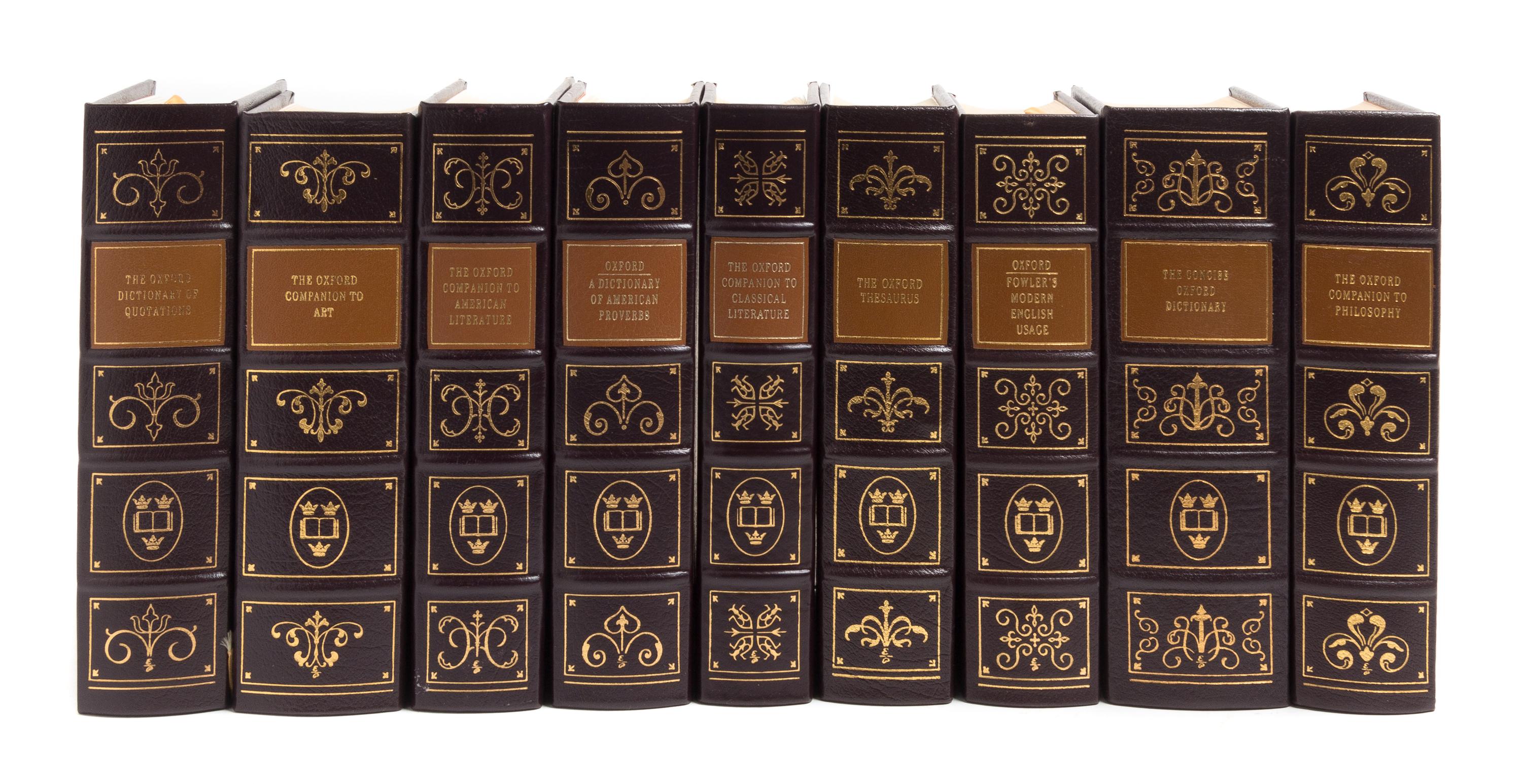 (EASTON PRESS) [The Oxford Press Reference Set]. Norwalk, CT, 1993. 9 vols.