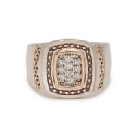 BICOLOR GOLD AND DIAMOND RING