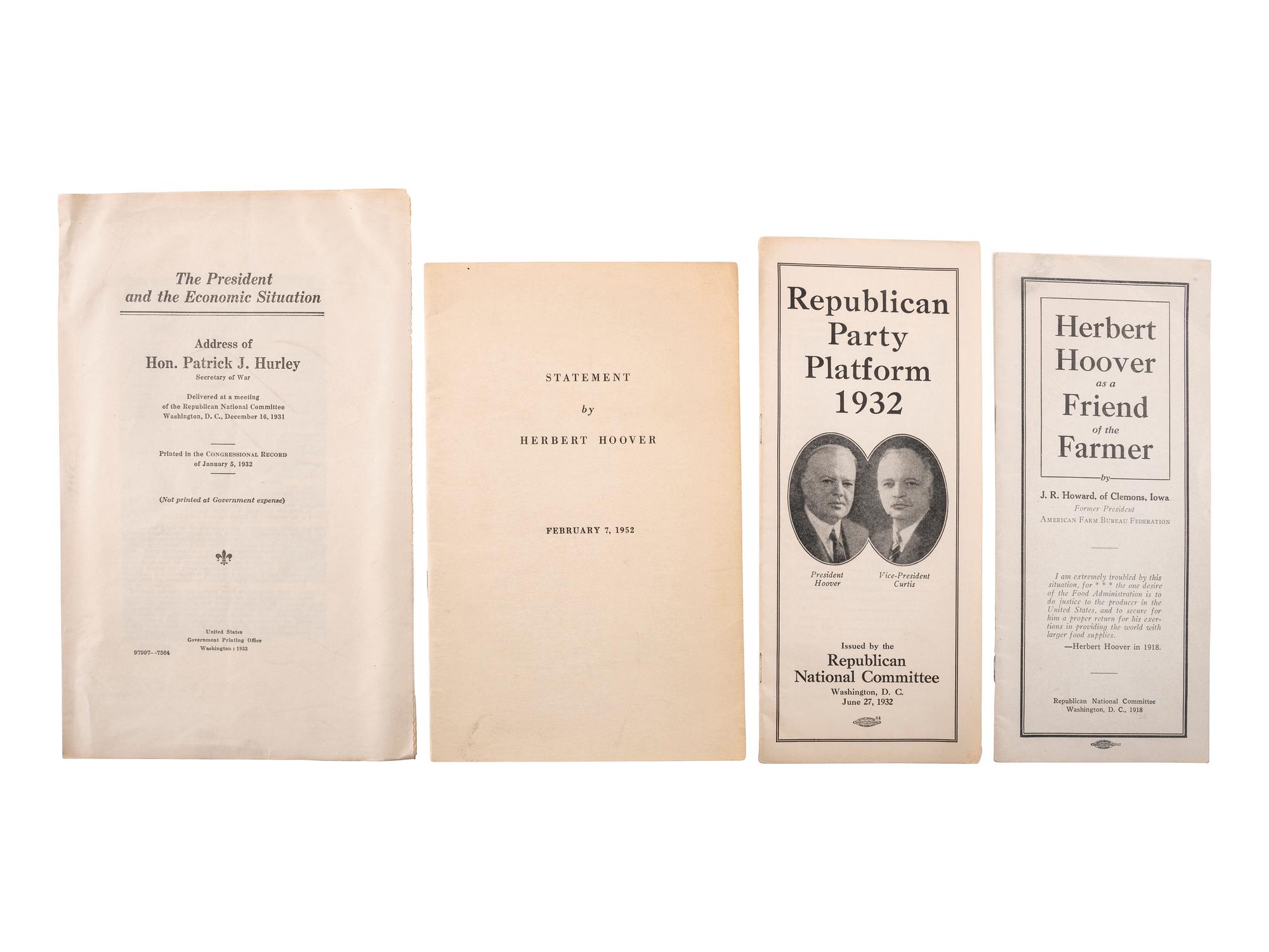 [POLITICS]. A large group of political ephemera from the 1920s-1940s.