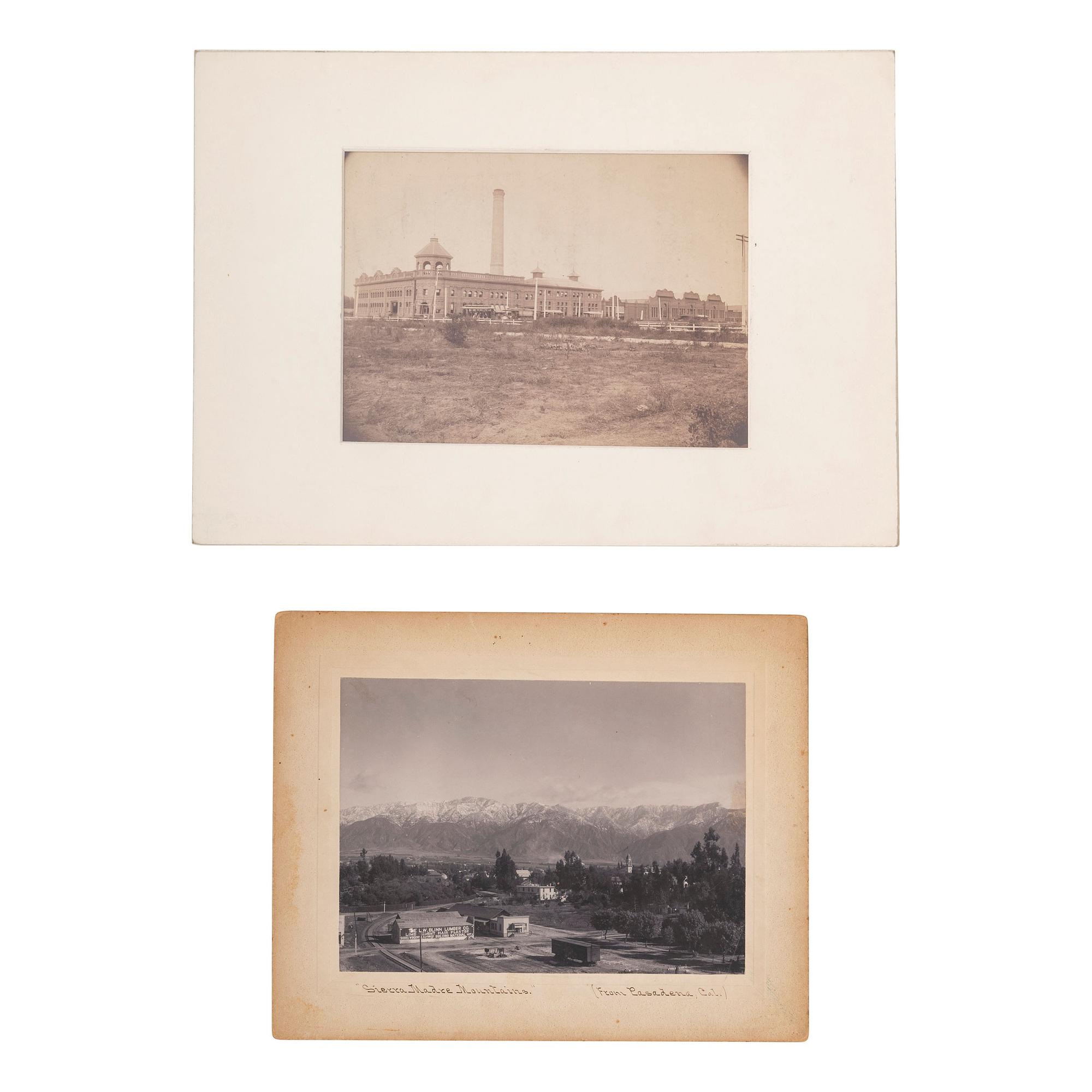 [CALIFORNIA]. A group of 20 photographs and ephemera related to Pasadena, Mt. Lowe, and Echo Mountain, including the railway images, comprising: