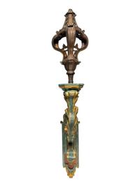A Pair of Italian Polychrome Painted Sconces