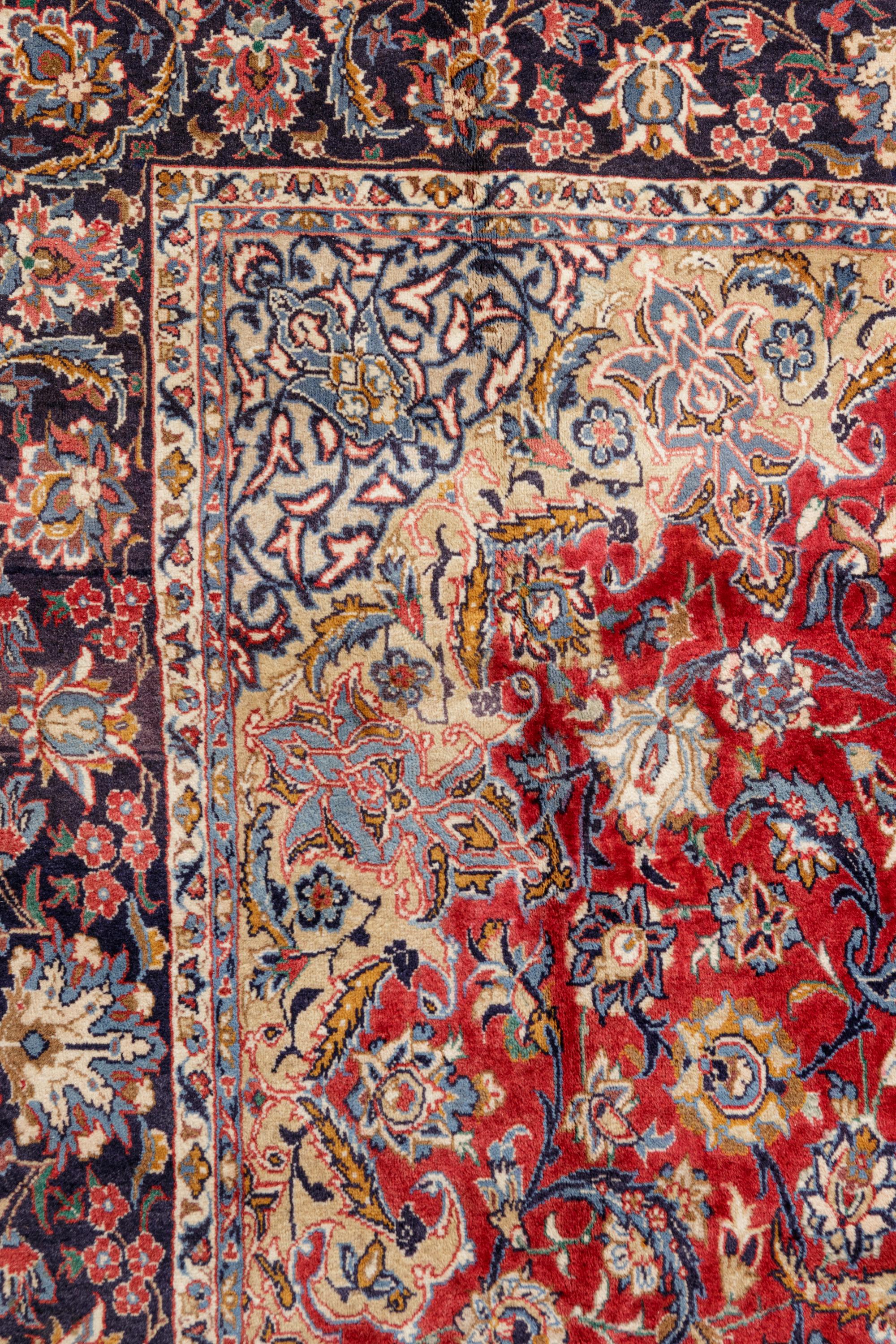 A Kashan Wool Rug