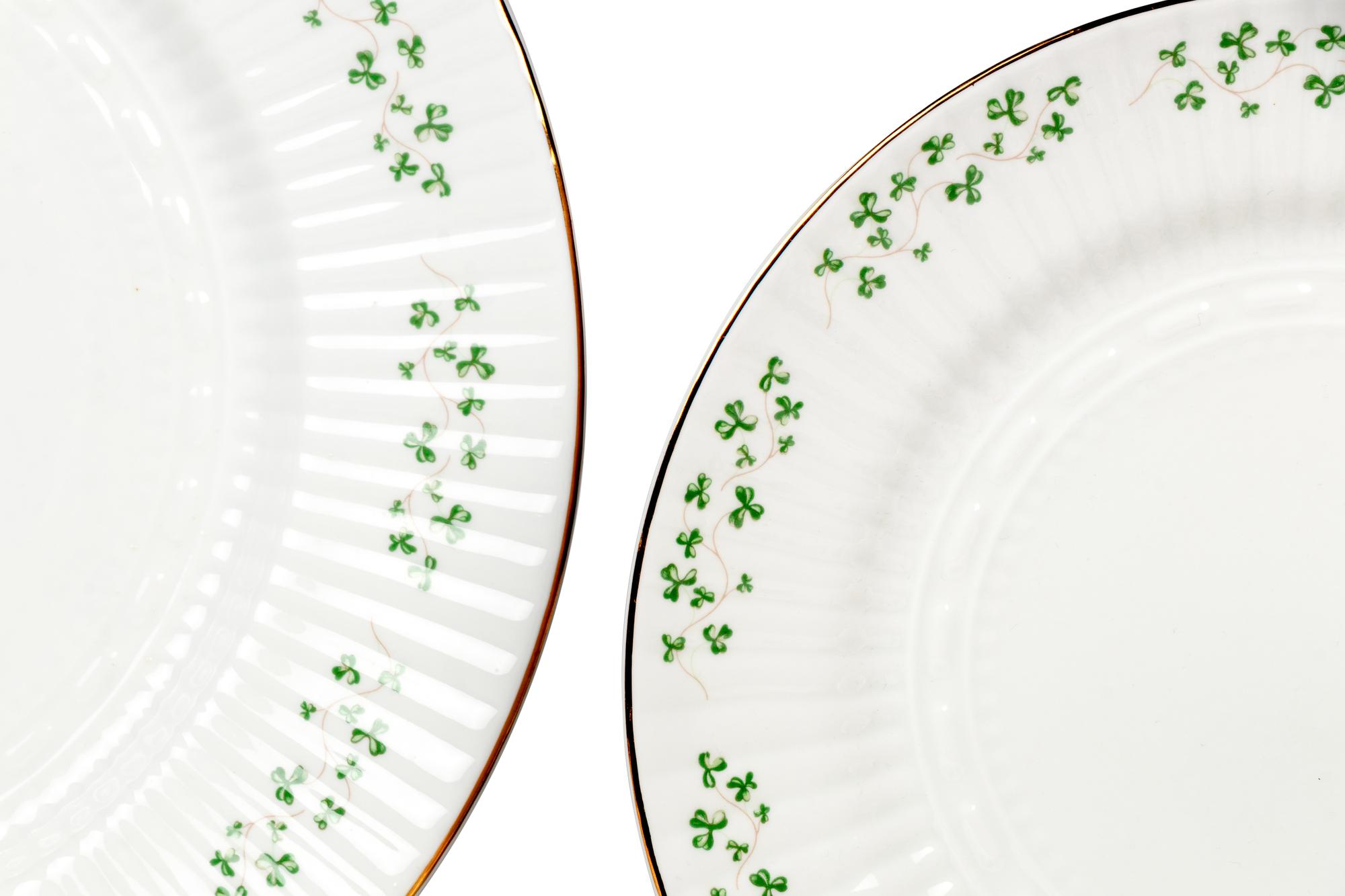 A Royal Tara Trellis Shamrock Porcelain Dinner Service