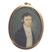 American/Continental School, 18th / 19th Century — Portrait Miniature of a Gentleman, Circa 1800