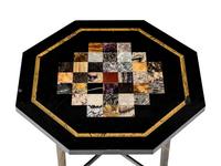 An English Specimen Marble and 'Blue John'-Inset Side Table